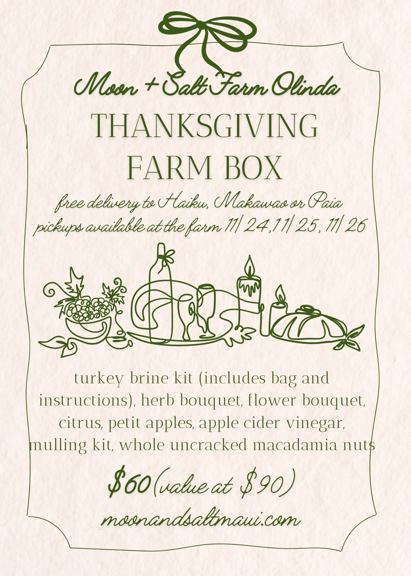 Thanksgiving farm box