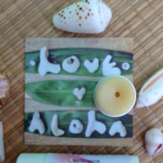 Lavender Vanilla Coconut Lip Balm, beeswax, organic, bridesmaid gift, tropical, hawaiian, pure essential oils, baby shower